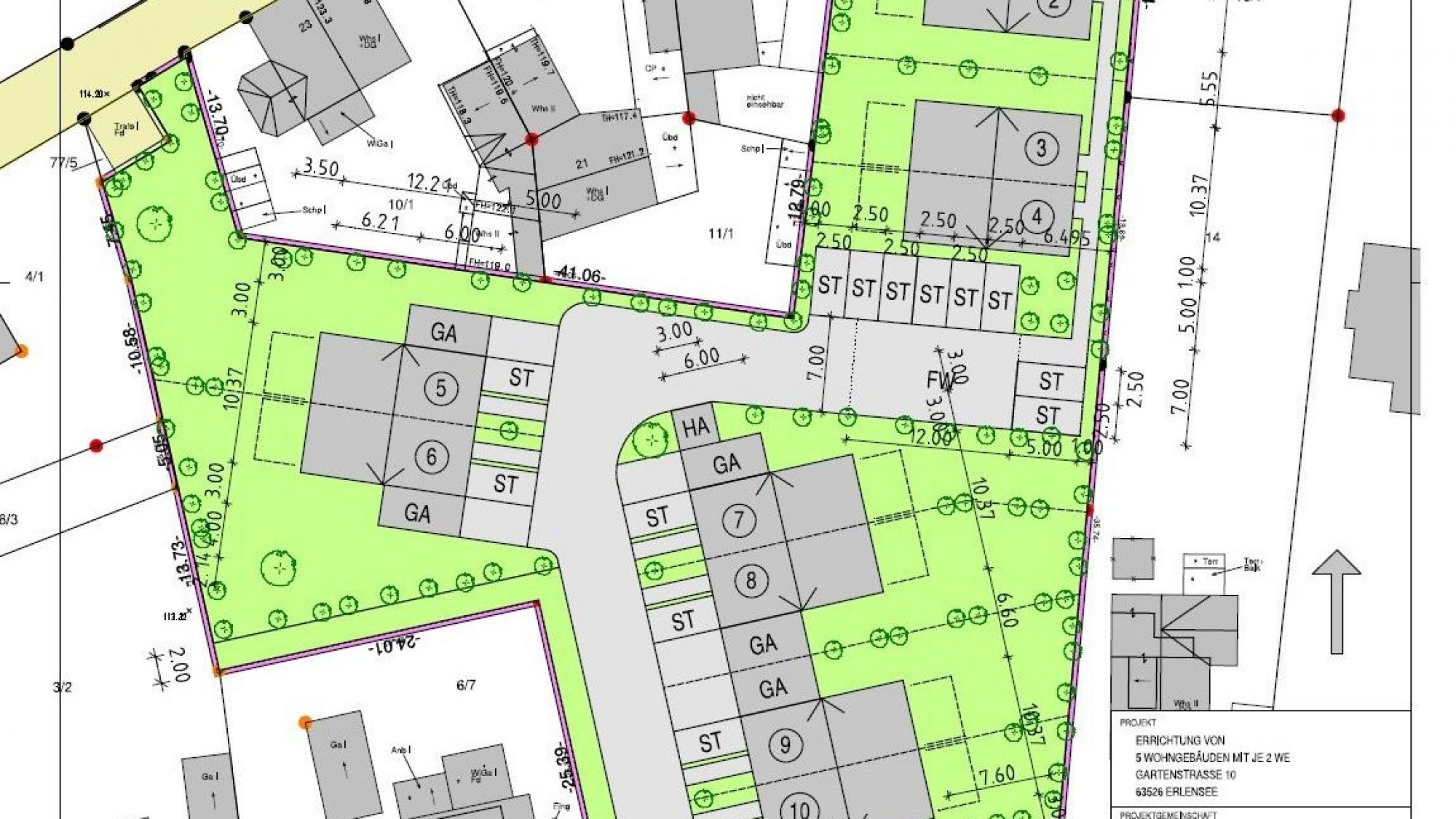 Freiflächenplan A4
